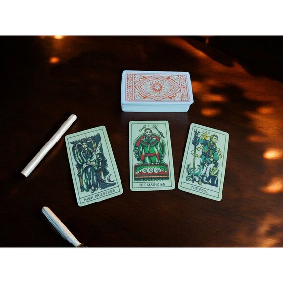 Tattoo Tarot Cards By Ink & Intuition - Mystical Deck For Intuitive Readings & S - Picture 6 of 12